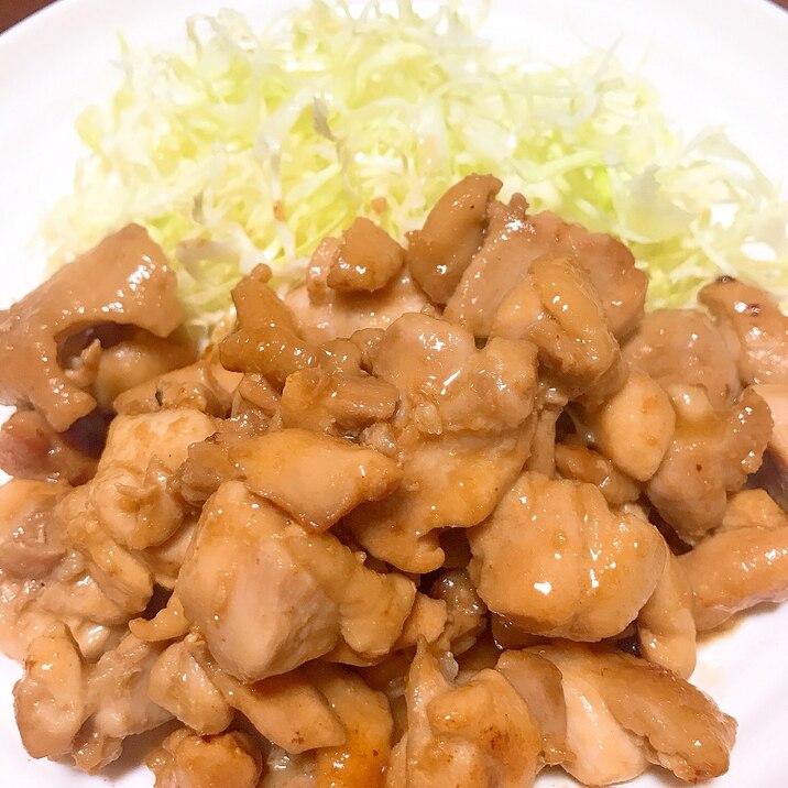 焼くだけ簡単！コロコロ☆鶏のガリバタポン焼き